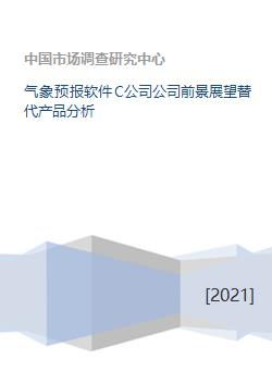 气象预报软件c公司公司前景展望替代产品分析